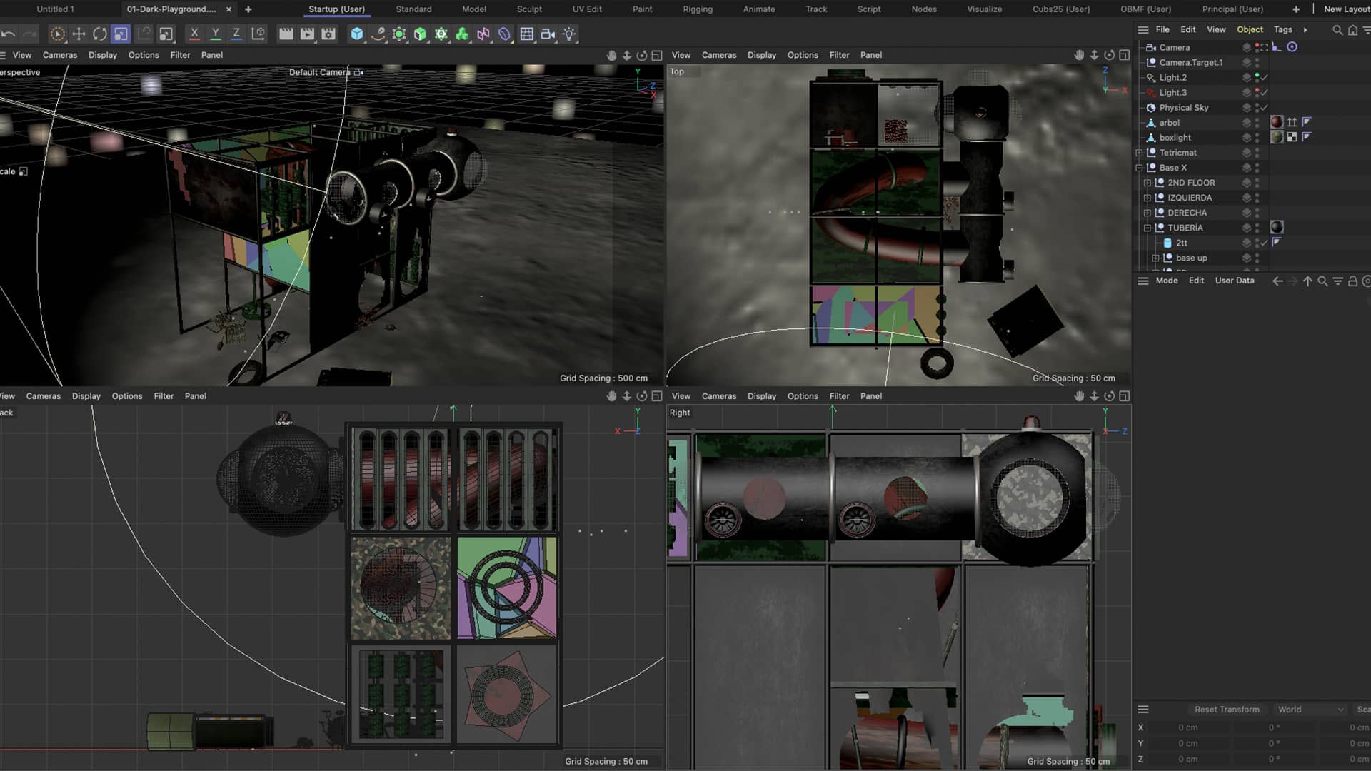 Playground — versión dark
